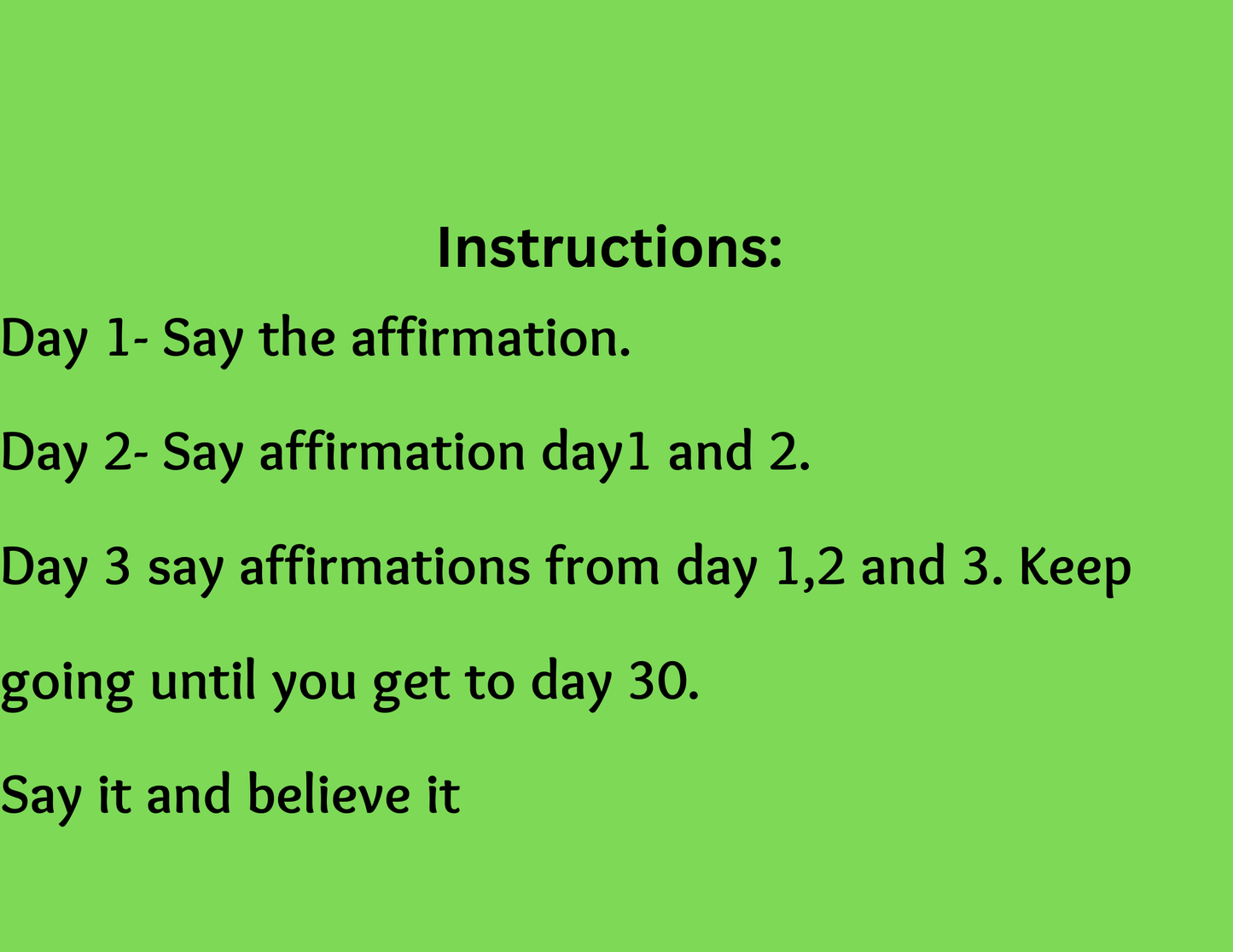 30 Day Free "I AM" Affirmation Challenge